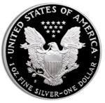 1990-S Proof Silver Eagle with Box & COA - Image 3