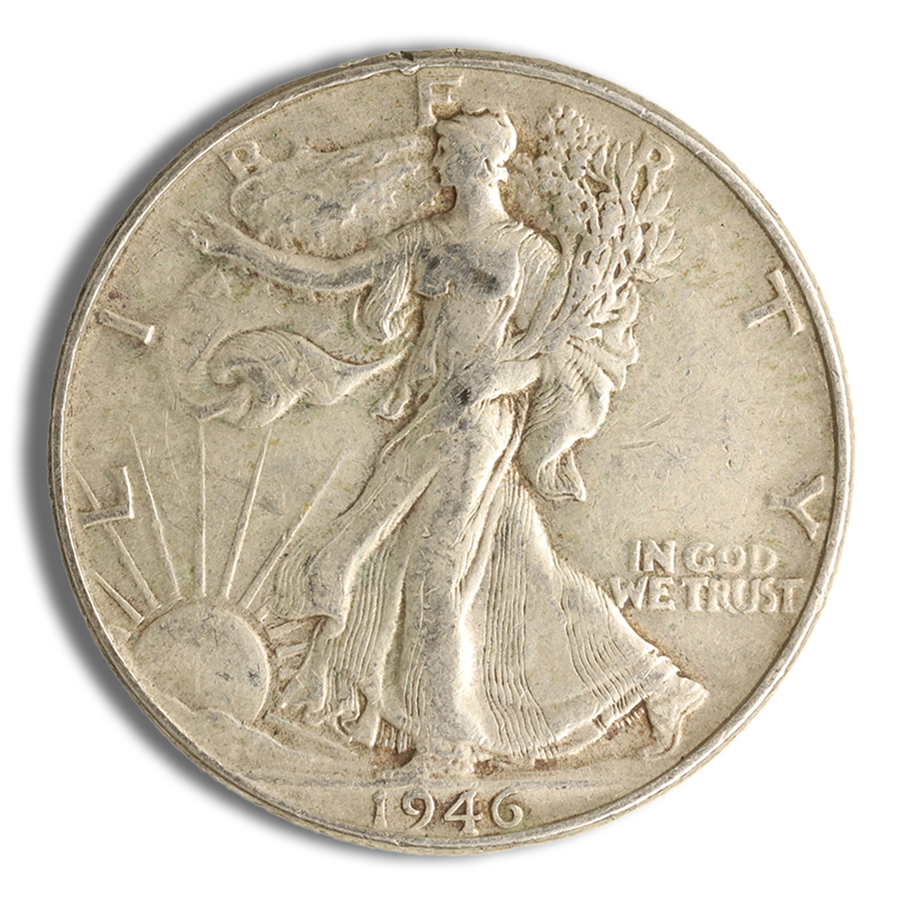 $1 FV 90% Silver Walking Liberty Half Dollars - XF $1 FV 90% Silver Walking Liberty Half Dollars - XF - Image 1