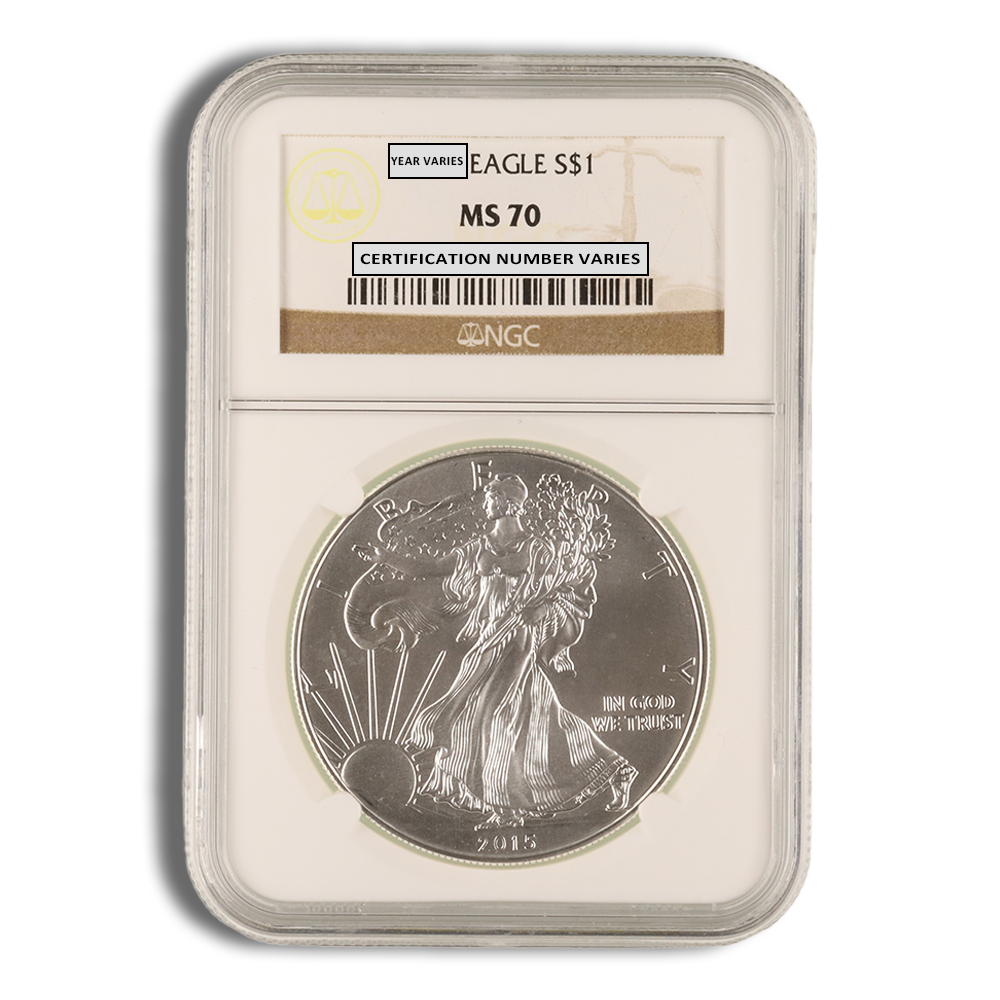 2015 Silver Eagle NGC MS70 2015 Silver Eagle NGC MS70 - Image 1