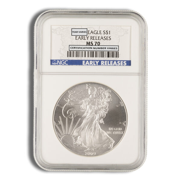 2009 Silver Eagle NGC MS70 Early Releases