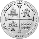 2019 5 oz ATB San Antonio Missions Silver Coin - BU