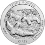 2017 5 oz ATB Effigy Mounds Silver Coin - BU