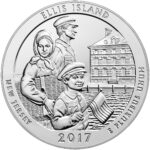 2017 5 oz ATB Ellis Island Silver Coin - BU
