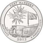 2013 5 oz ATB Fort McHenry Silver Coin - BU