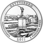 2011 5 oz ATB Gettysburg Silver Coin - BU