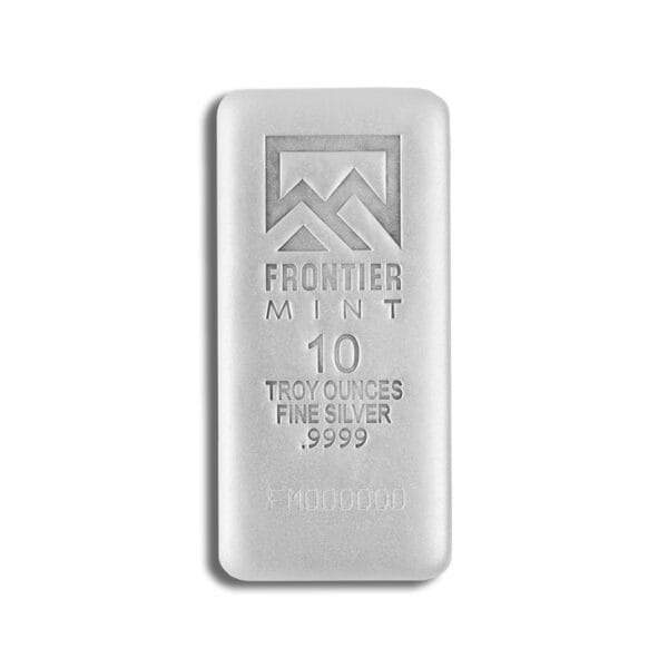 10 oz Silver Bar - Frontier Mint (Frosted)