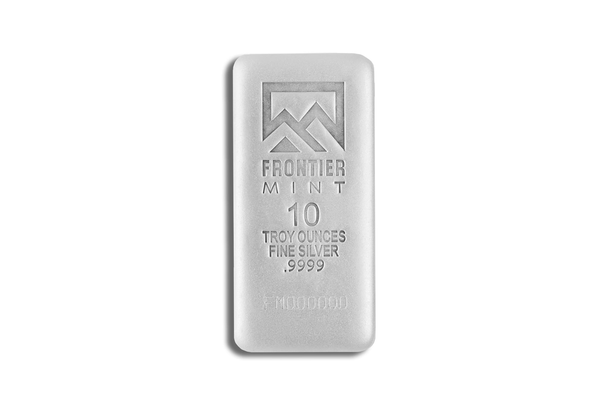 10 oz Silver Bar - Frontier Mint (Frosted) 10 oz Silver Bar - Frontier Mint (Frosted) - Image 1