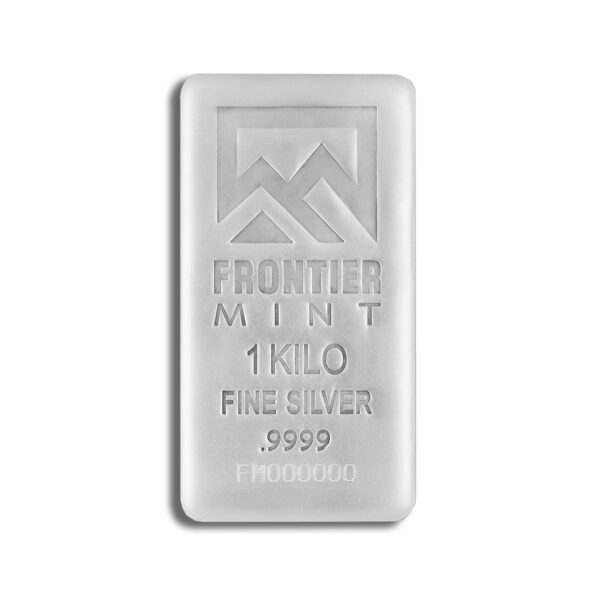 1 Kilo Silver Bar - Frontier Mint (Frosted)