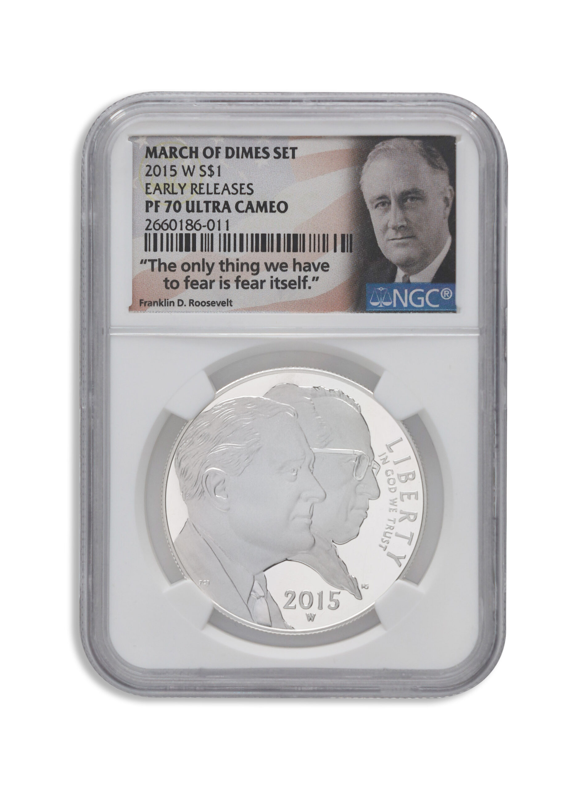 2015-W $1 March of Dimes Silver Commem - NGC PF70 2015-W $1 March of Dimes Silver Commem - NGC PF70 - Image 1