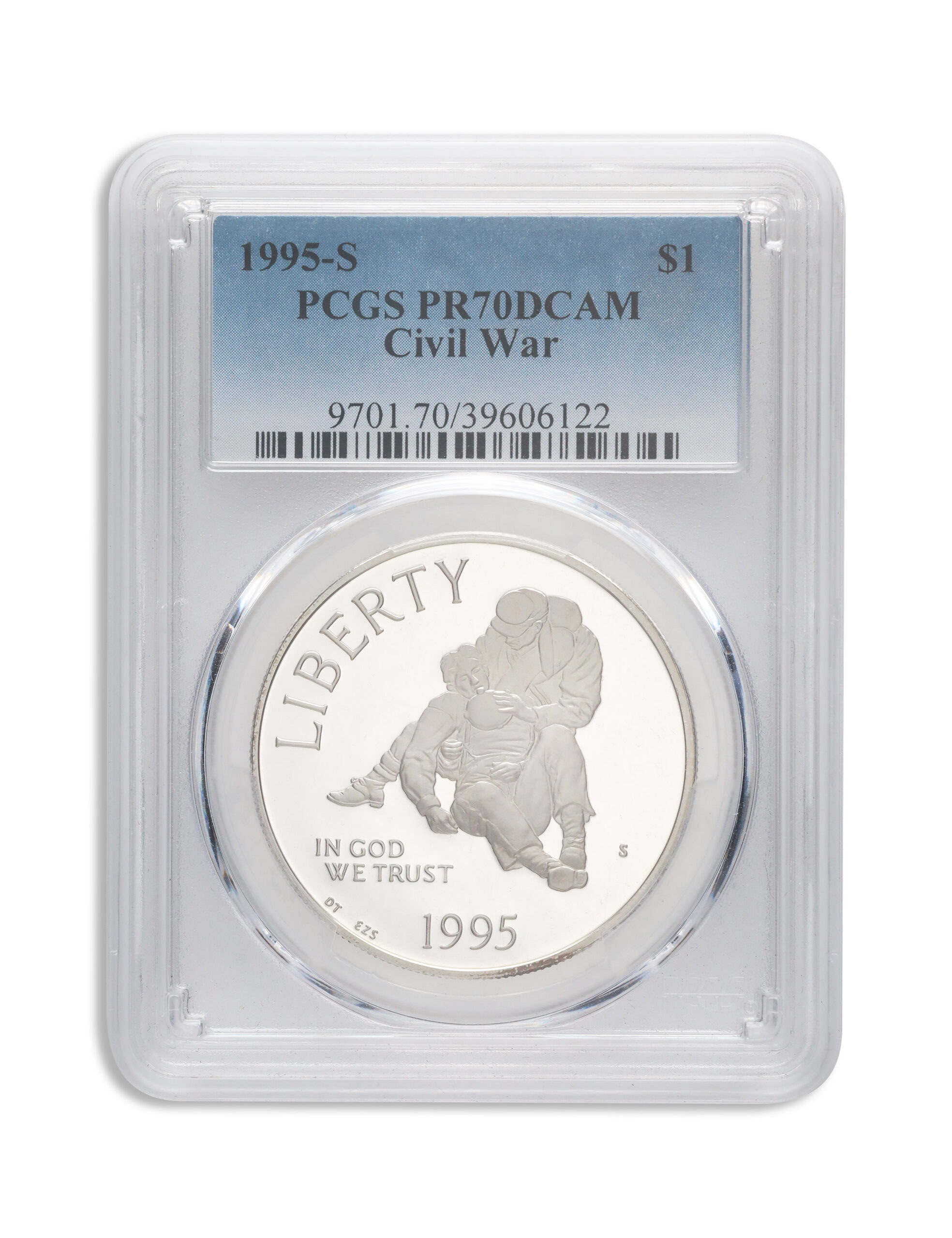 1995-S $1 Civil War Silver Commem - PCGS PF70 1995-S $1 Civil War Silver Commem - PCGS PF70 - Image 1