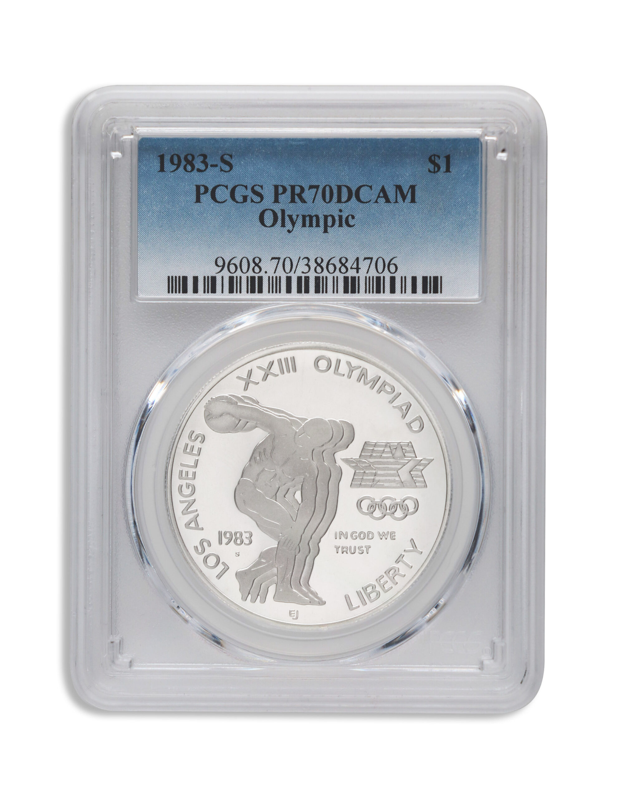1983-S $1 LA Olympic Silver Commem - PCGS PF70 1983-S $1 LA Olympic Silver Commem - PCGS PF70 - Image 1