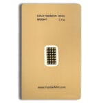 1/2 gram Gold Bar - Frontier Mint (Carded) - Image 2