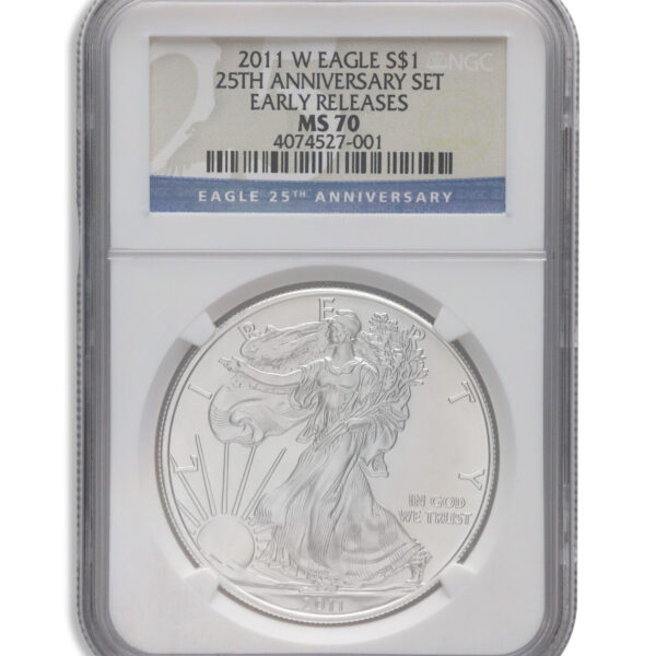 2011-W Burnished Silver Eagle NGC MS70 ER