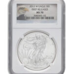 2012-W Burnished Silver Eagle NGC MS70 ER
