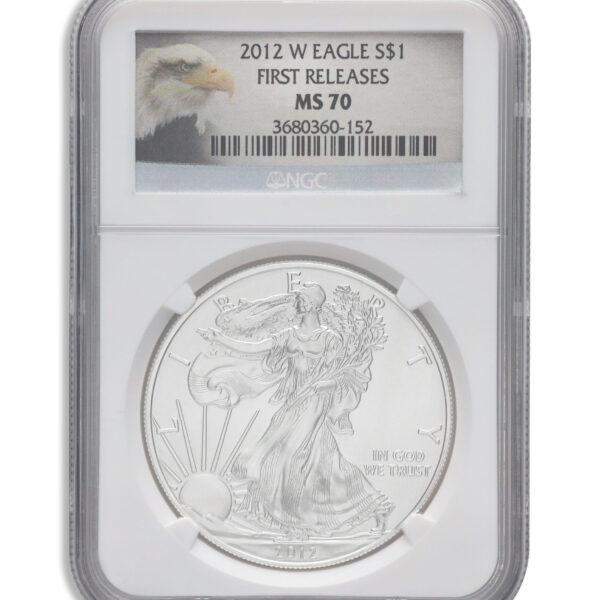2012-W Burnished Silver Eagle NGC MS70 ER