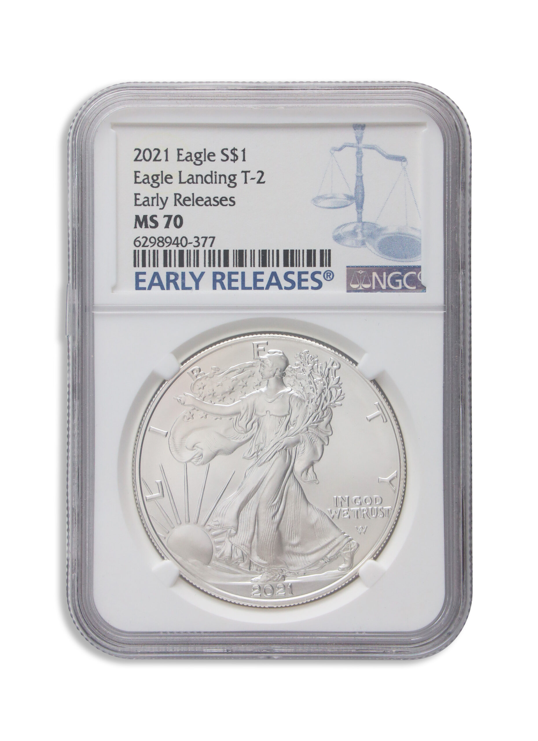2021 Silver Eagle NGC MS70 Early Releases (Type 1) 2021 Silver Eagle NGC MS70 Early Releases (Type 1) - Image 1