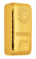 5 oz Gold Bar - Perth Mint (Cast) - Image 2