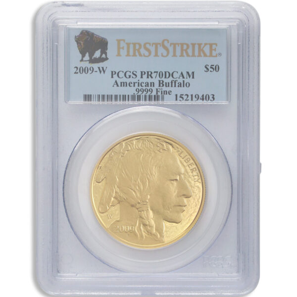 2009-W $50 Proof Gold Buffalo PCGS PR70 First Strike