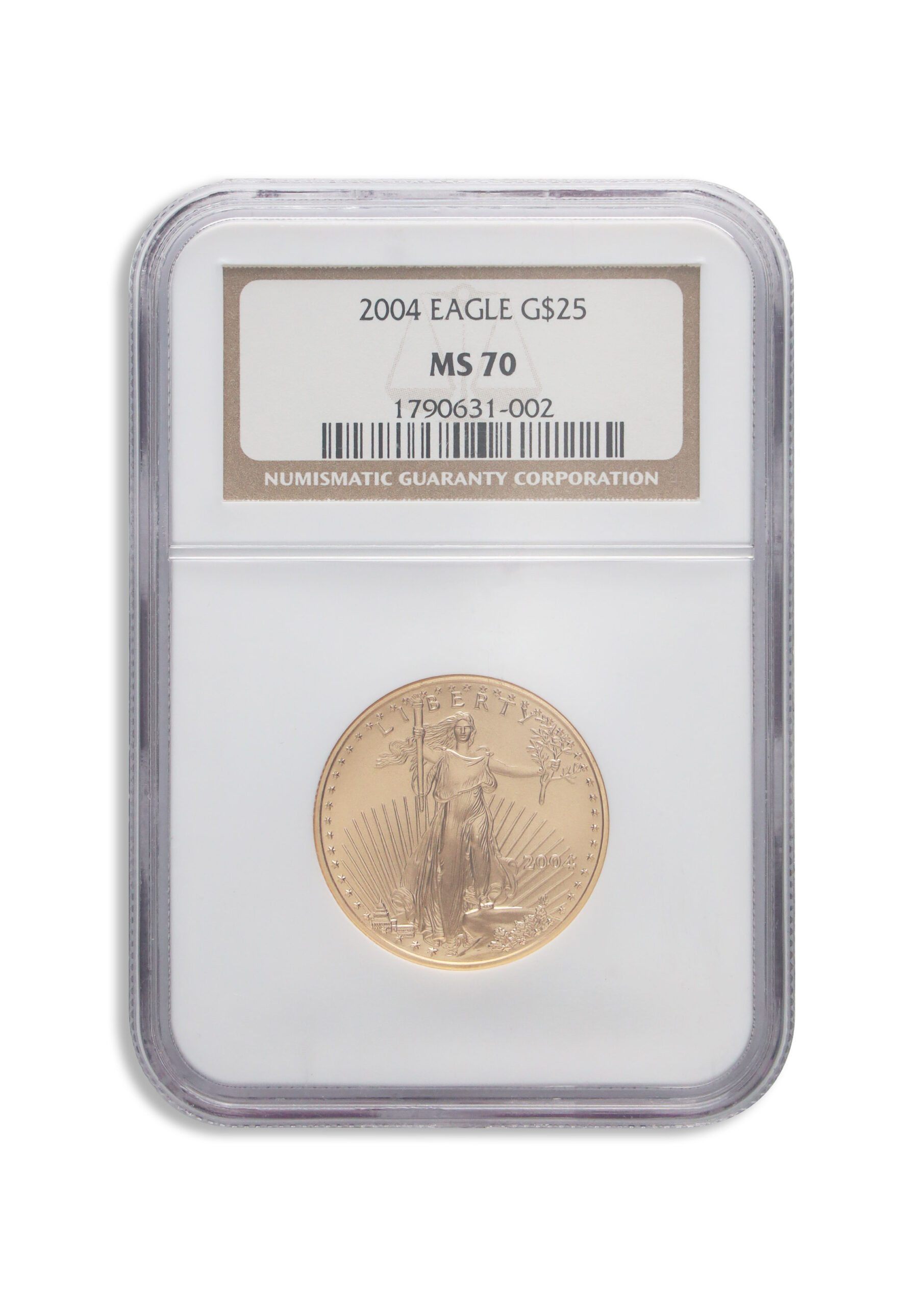 2004 1/2 oz Gold Eagle $25 NGC MS70 2004 1/2 oz Gold Eagle $25 NGC MS70 - Image 1