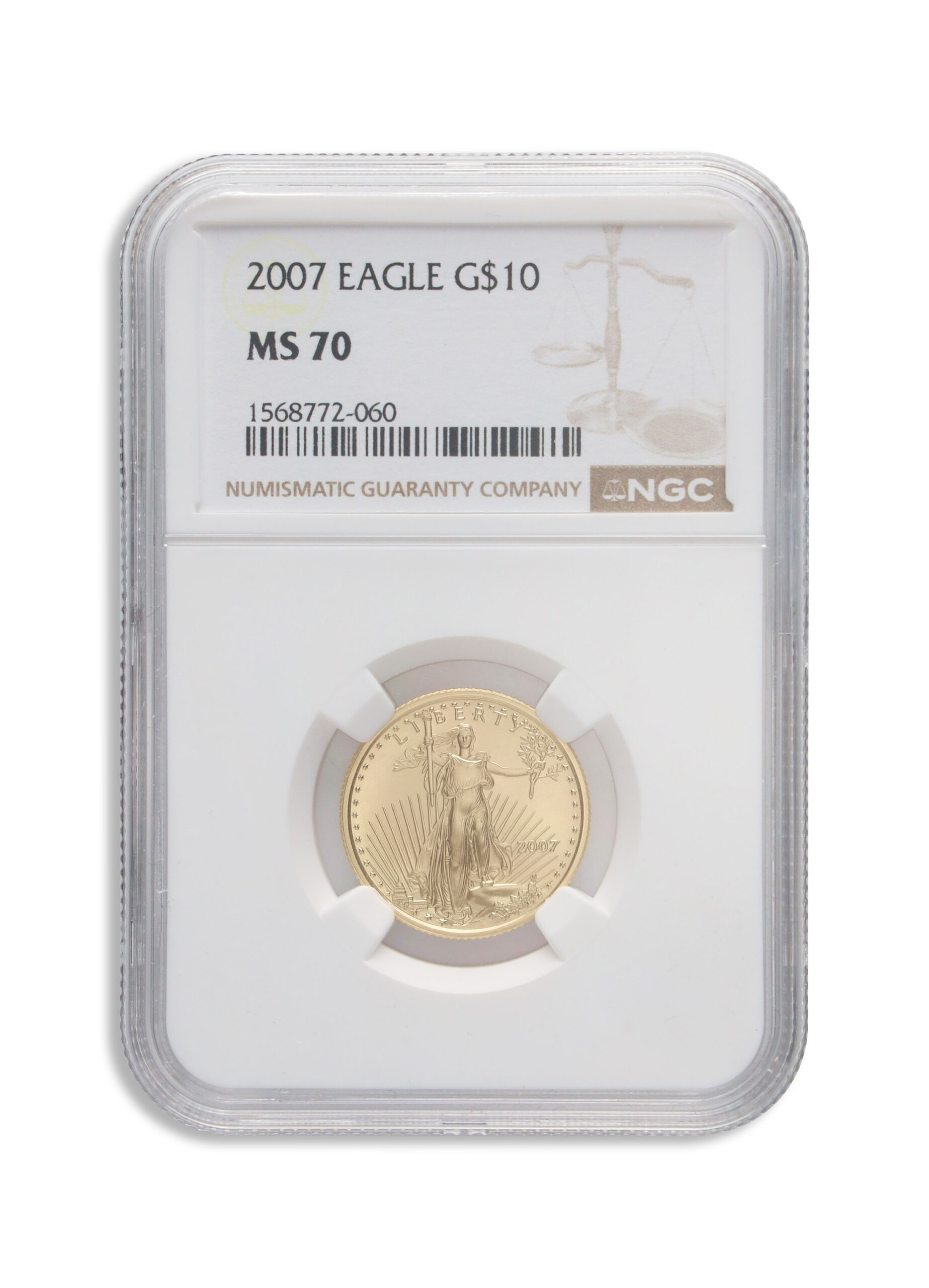 2007 1/4 oz Gold Eagle $10 NGC MS70 2007 1/4 oz Gold Eagle $10 NGC MS70 - Image 1