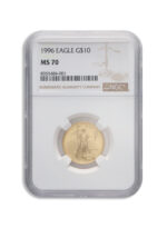 1996 1/4 oz Gold Eagle $10 NGC MS70