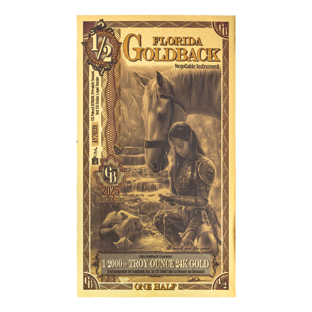 Florida 1/2 Goldback Florida 1/2 Goldback - Image 1