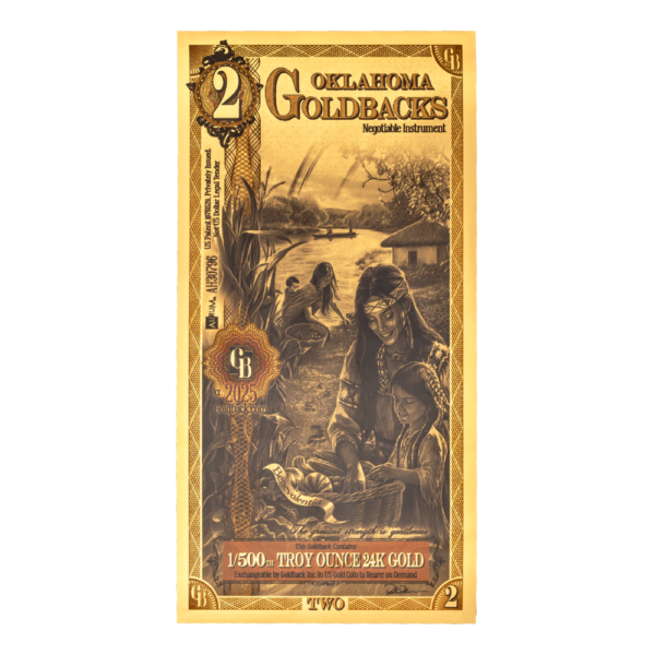 Oklahoma 2 Goldback