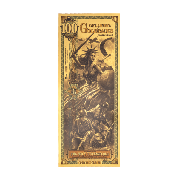 Oklahoma 100 Goldback