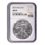 2012 Silver Eagle NGC MS69