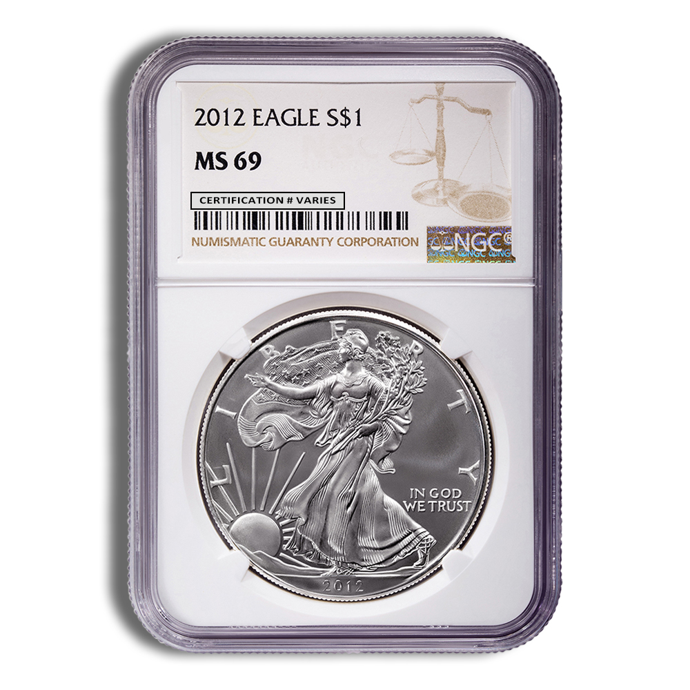 2012 Silver Eagle NGC MS69 2012 Silver Eagle NGC MS69 - Image 1