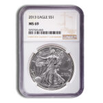 2013 Silver Eagle NGC MS69