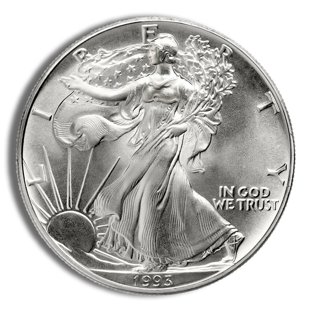 1993 Silver American Eagle - BU 1993 Silver American Eagle - BU - Image 1