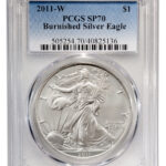 2011-W Burnished Silver Eagle PCGS SP70