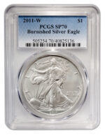 2011-W Burnished Silver Eagle PCGS SP70