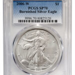 2006-W Burnished Silver Eagle PCGS SP70