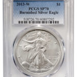 2013-W Burnished Silver Eagle PCGS SP70