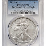 2012-W Burnished Silver Eagle PCGS SP70