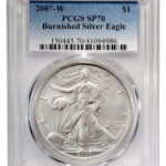 2007-W Burnished Silver Eagle PCGS SP70