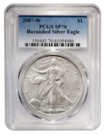 2007-W Burnished Silver Eagle PCGS SP70