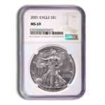 2001 Silver Eagle NGC MS69