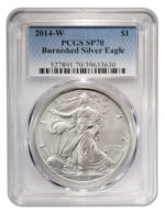 2014-W Burnished Silver Eagle PCGS SP70