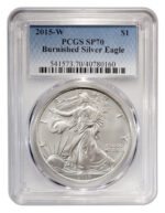2015-W Burnished Silver Eagle PCGS SP70