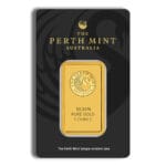 1 oz Gold Bar - Perth Mint (Black Card)
