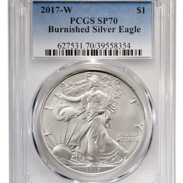 2017-W Burnished Silver Eagle PCGS SP70