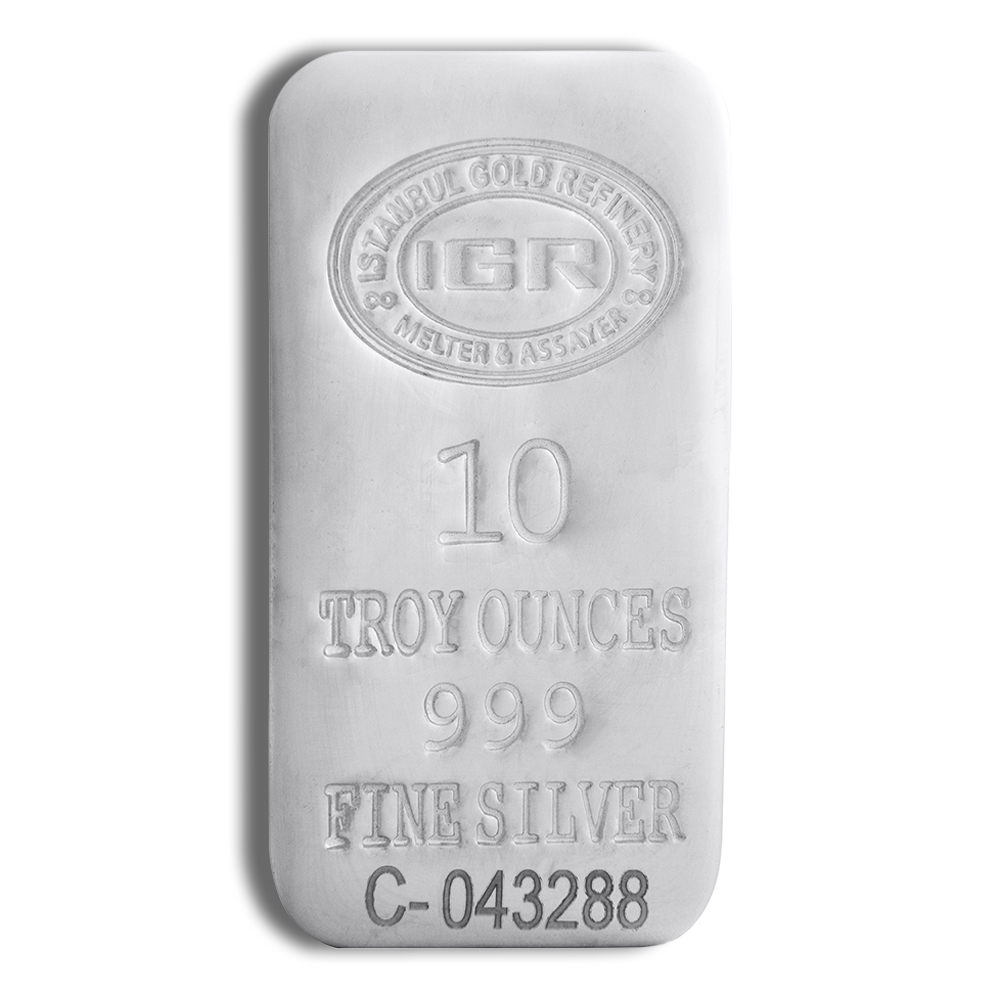 10 oz Silver Bar - IGR Metals 10 oz Silver Bar - IGR Metals - Image 1
