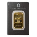 1 oz Gold Bar - Rand Refinery (Carded)