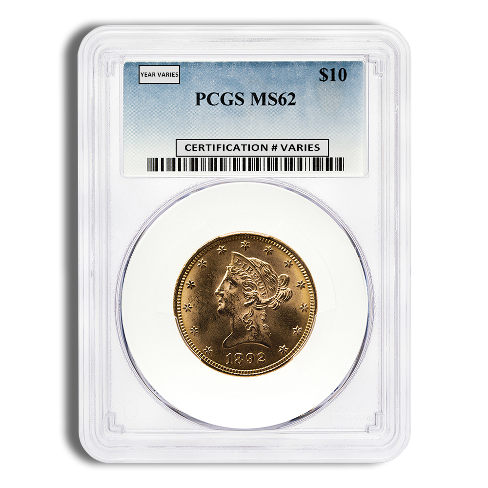 $10 Gold Liberty Eagle - PCGS MS62 $10 Gold Liberty Eagle - PCGS MS62 - Image 1