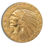 $5 Gold Indian Half Eagle - AU