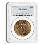 $20 Gold Saint-Gaudens Double Eagle - PCGS MS62