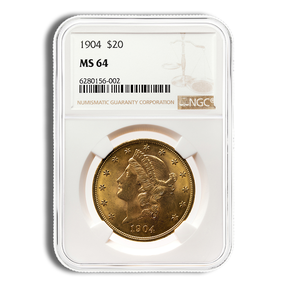 $20 Gold Liberty Double Eagle - NGC MS64 $20 Gold Liberty Double Eagle - NGC MS64 - Image 1